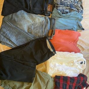 Men’s Jcrew clothing lot, size L, 35W